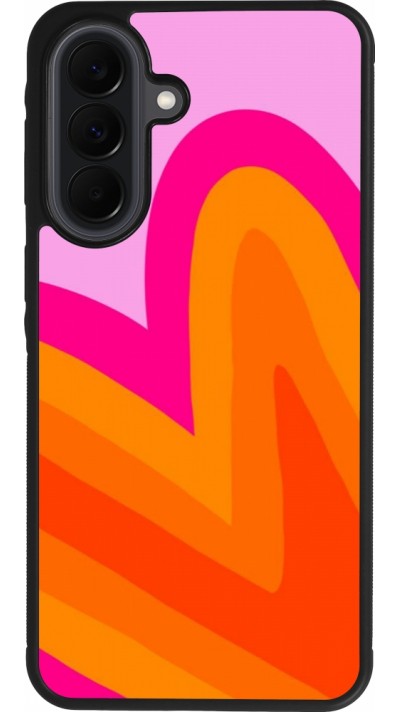 Samsung Galaxy A37 Case Hülle - Silikon schwarz Valentine 2024 heart gradient