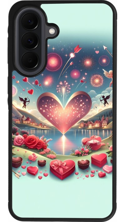 Samsung Galaxy A37 Case Hülle - Silikon schwarz Valentin 2025 Schick