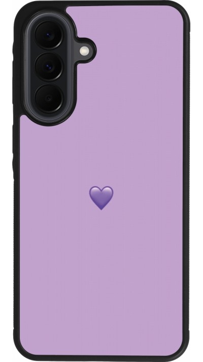 Samsung Galaxy A37 Case Hülle - Silikon schwarz Valentine 2023 purpule single heart