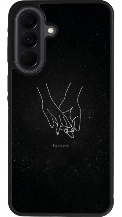 Samsung Galaxy A37 Case Hülle - Silikon schwarz Valentine 2023 hands forever