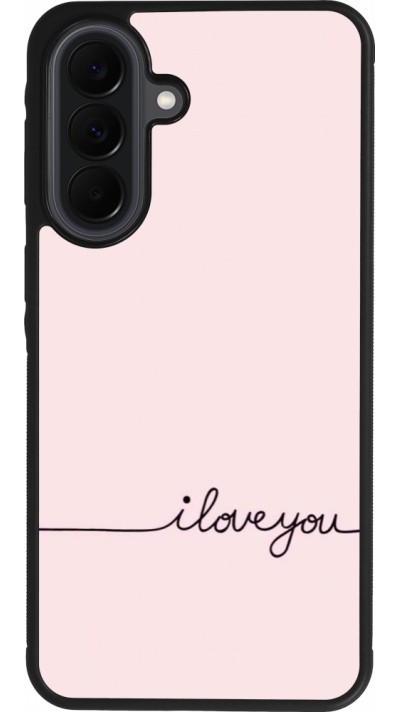 Samsung Galaxy A37 Case Hülle - Silikon schwarz Valentine 2023 i love you writing