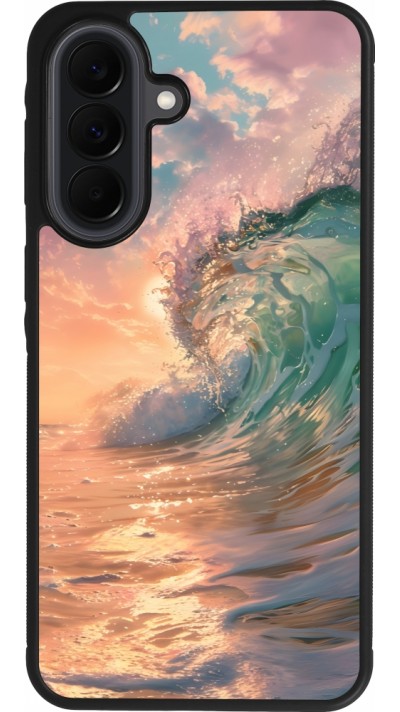 Samsung Galaxy A37 Case Hülle - Silikon schwarz Wave Sunset
