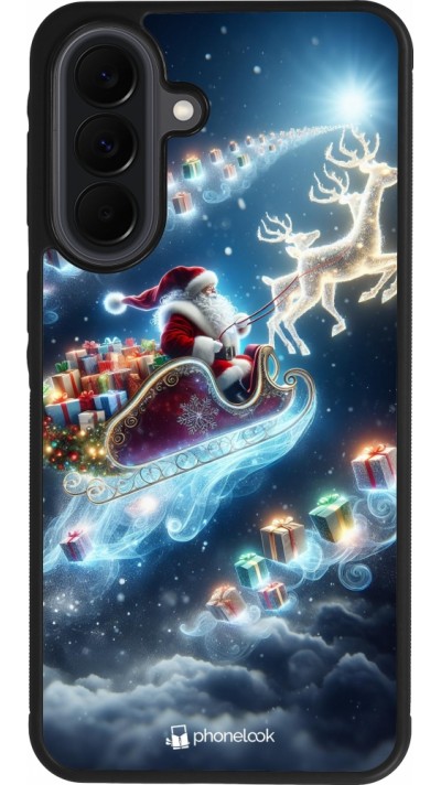 Samsung Galaxy A37 Case Hülle - Silikon schwarz Weihnachten 2023 Verzauberter Weihnachtsmann