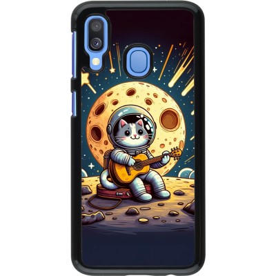 Samsung Galaxy A40 Case Hülle - AstroKatze RockMond