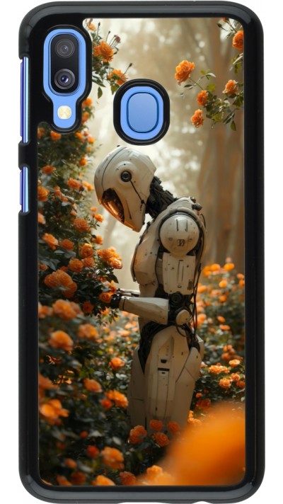 Samsung Galaxy A40 Case Hülle - Astronaut flowers 2025