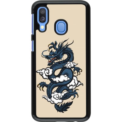 Samsung Galaxy A40 Case Hülle - Blue Dragon Tattoo