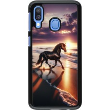 Samsung Galaxy A40 Case Hülle - Pferd majestätisch Strand