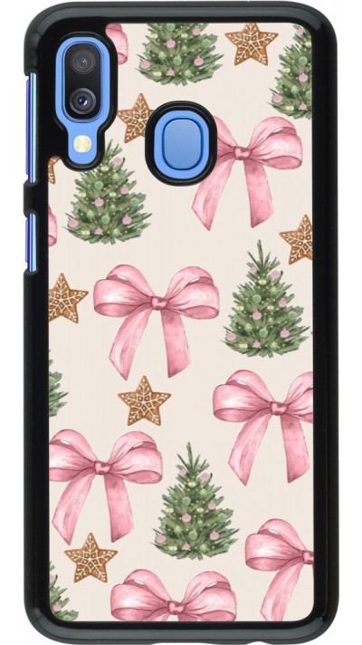 Samsung Galaxy A40 Case Hülle - Christmas 25 Vintage Ribbons