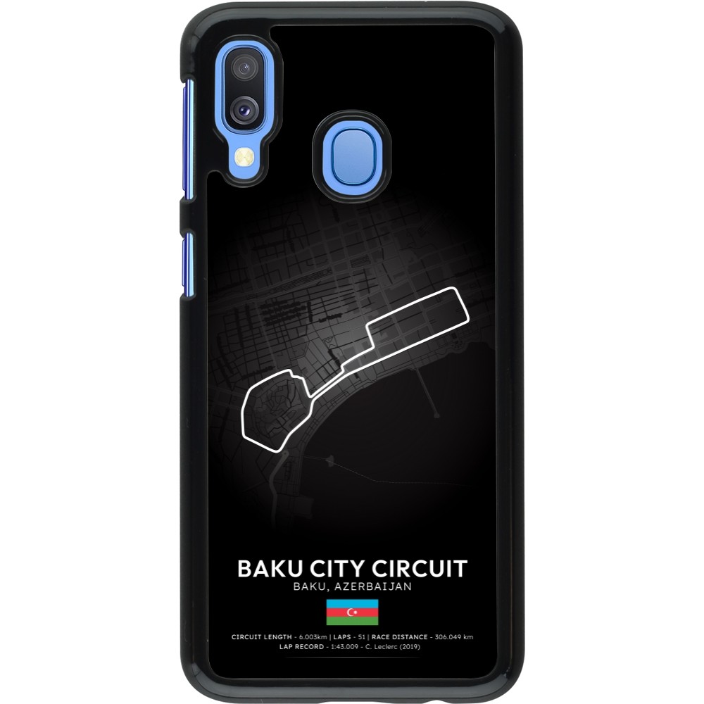 Samsung Galaxy A40 Case Hülle - F1 Track 2025 Azerbaijan