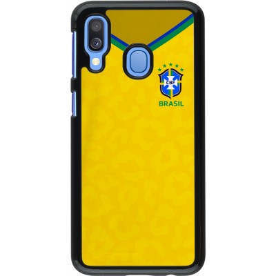 Samsung Galaxy A40 Case Hülle - Brasilien 2022 personalisierbares Fußballtrikot