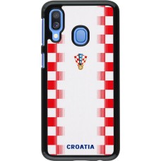 Samsung Galaxy A40 Case Hülle - Kroatien 2026 personalisierbares Fussballtrikot