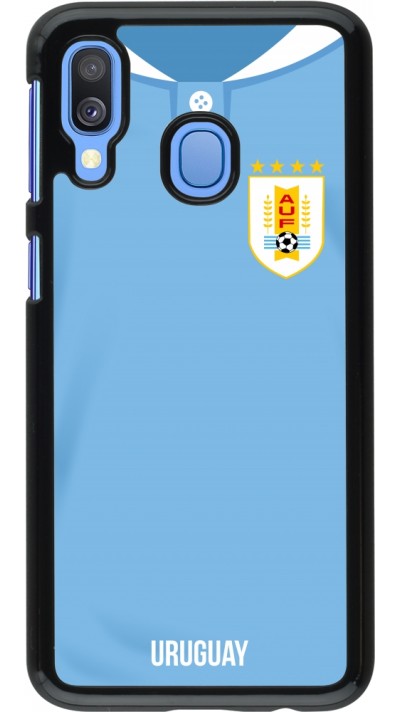 Samsung Galaxy A40 Case Hülle - Uruguay 2022 personalisierbares Fussballtrikot