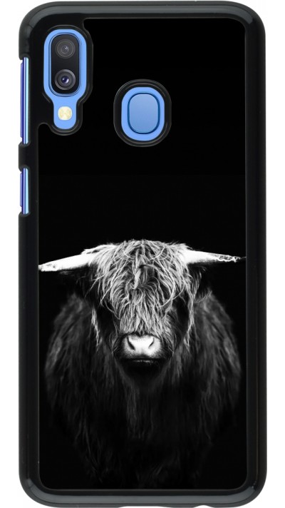 Samsung Galaxy A40 Case Hülle - Highland calf black