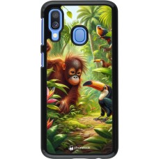 Samsung Galaxy A40 Case Hülle - Tropischer Dschungel Tayrona