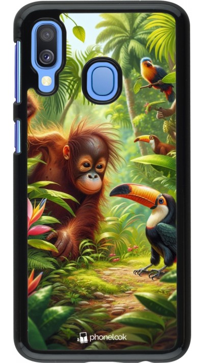 Samsung Galaxy A40 Case Hülle - Tropischer Dschungel Tayrona