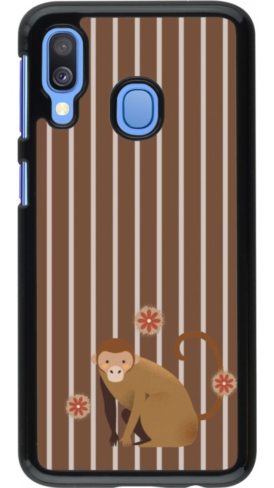 Coque Samsung Galaxy A40 - Monkey with stripes