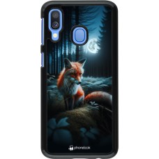 Samsung Galaxy A40 Case Hülle - Fuchs Mond Wald