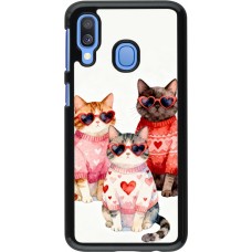Samsung Galaxy A40 Case Hülle - Saint Valentines Day 26 Cat Love