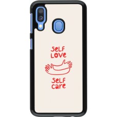 Samsung Galaxy A40 Case Hülle - Saint Valentines Day 26 Self love self care