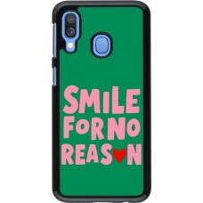 Samsung Galaxy A40 Case Hülle - Smile for no reason 2026