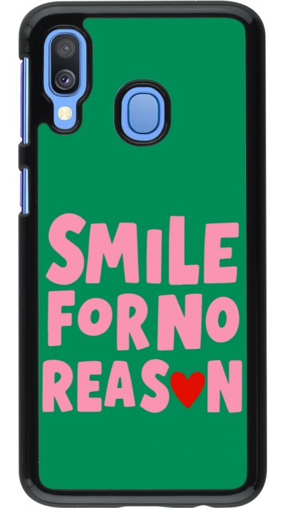 Samsung Galaxy A40 Case Hülle - Smile for no reason 2026