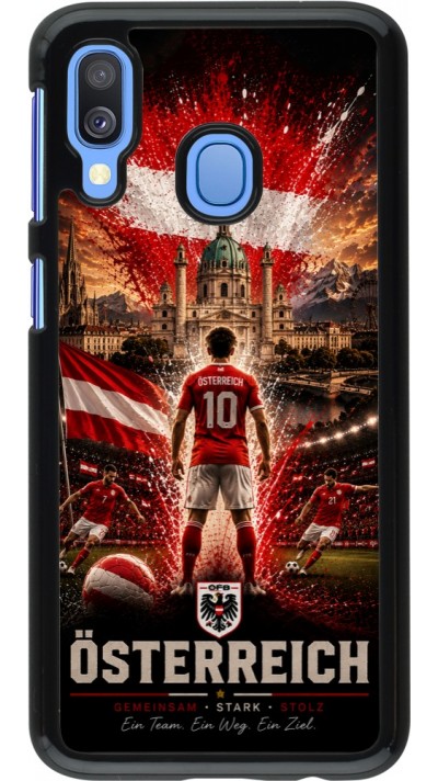Coque Samsung Galaxy A40 - Football Autriche splash 2026
