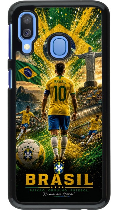 Coque Samsung Galaxy A40 - Football Brésil splash 2026