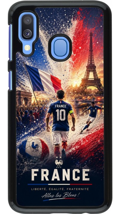 Coque Samsung Galaxy A40 - Football France splash 2026