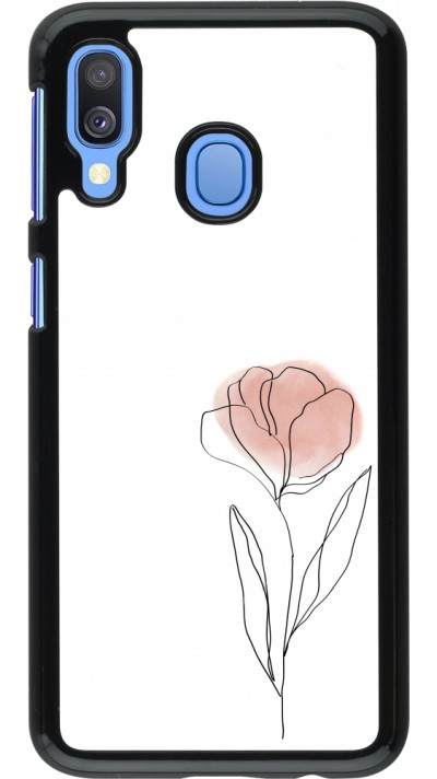 Samsung Galaxy A40 Case Hülle - Spring 23 minimalist flower
