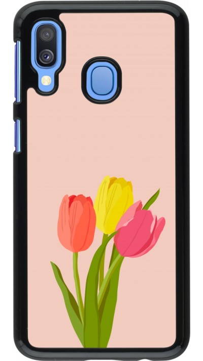 Samsung Galaxy A40 Case Hülle - Spring 23 tulip trio