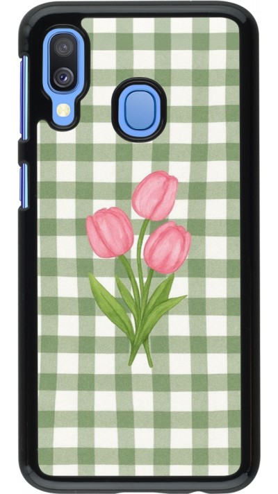 Coque Samsung Galaxy A40 - Green vichy tulips Spring 2026