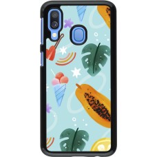Samsung Galaxy A40 Case Hülle - Summer 2025 Pattern papaya