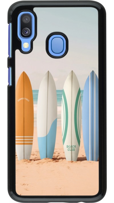 Samsung Galaxy A40 Case Hülle - Summer surfboard 2025