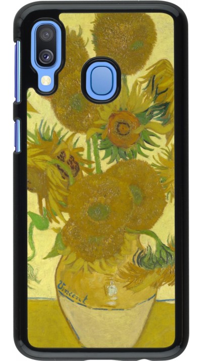 Samsung Galaxy A40 Case Hülle - Kunstbild - Sonnenblumen  - Van Gogh