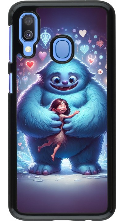 Samsung Galaxy A40 Case Hülle - Valentin 2024 Flauschige Liebe
