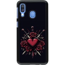 Samsung Galaxy A40 Case Hülle - Valentine 2024 gothic love