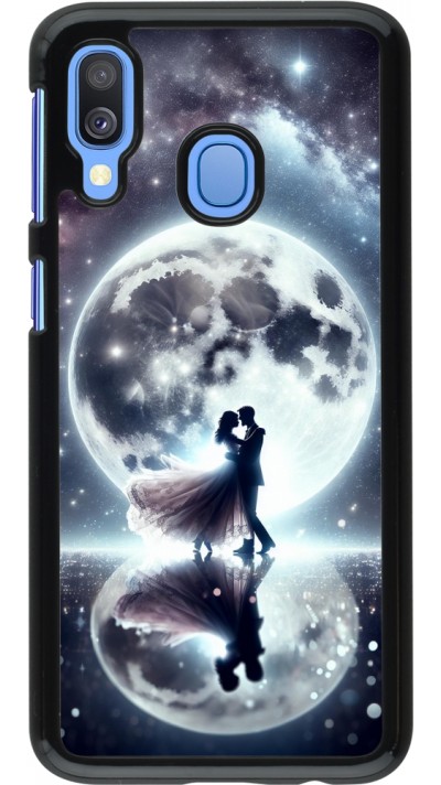 Samsung Galaxy A40 Case Hülle - Valentin 2024 Liebe unter dem Mond