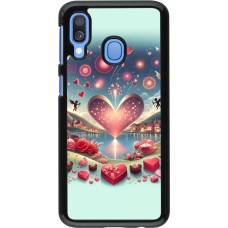 Samsung Galaxy A40 Case Hülle - Valentin 2025 Schick