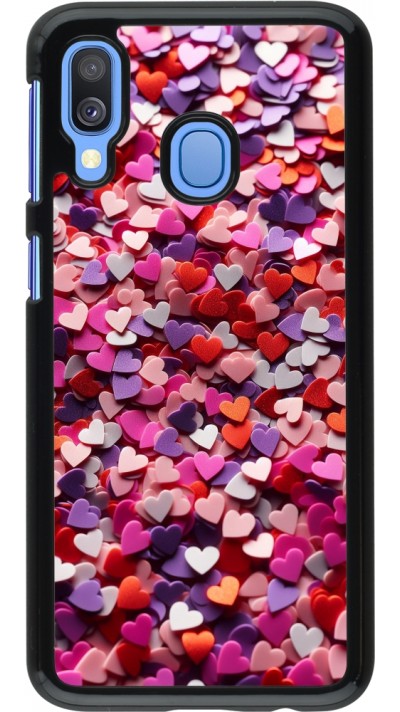 Samsung Galaxy A40 Case Hülle - Valentin 2025 Konfetti