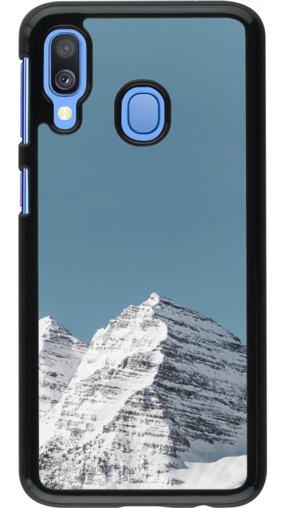Samsung Galaxy A40 Case Hülle - Winter 22 blue sky mountain