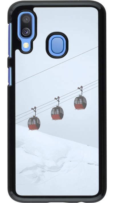 Samsung Galaxy A40 Case Hülle - Winter 22 ski lift
