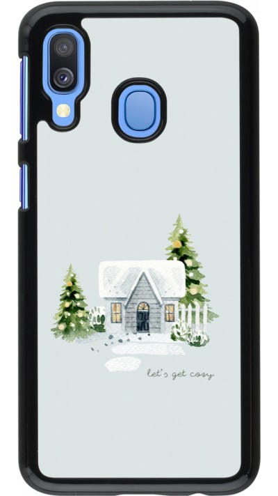 Samsung Galaxy A40 Case Hülle - Winter 25 Cosy House