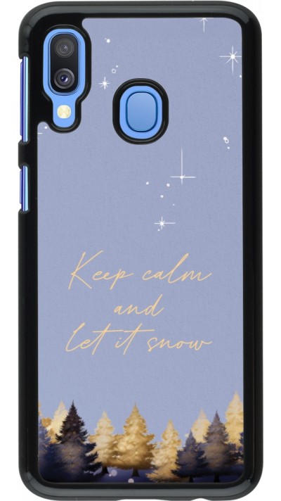 Samsung Galaxy A40 Case Hülle - Winter 25 Winter illustration of trees