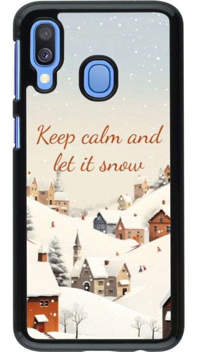 Samsung Galaxy A40 Case Hülle - Winter 25 Winter Keep calm and let it snow