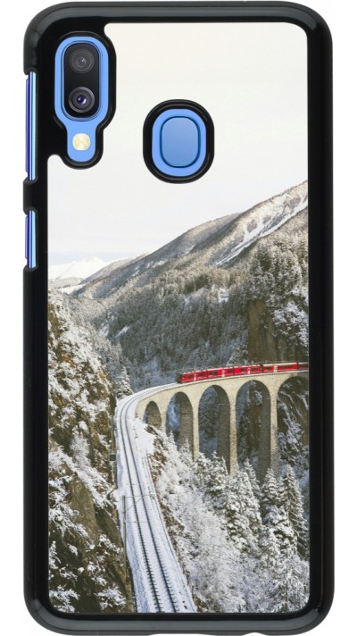 Samsung Galaxy A40 Case Hülle - Winter 25 Winter polar express