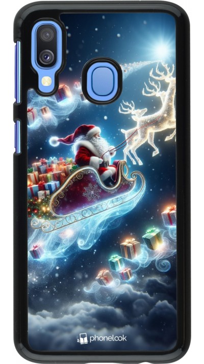 Samsung Galaxy A40 Case Hülle - Weihnachten 2023 Verzauberter Weihnachtsmann