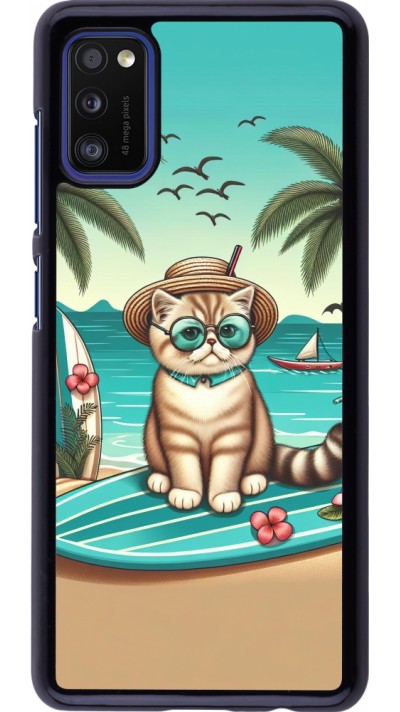 Samsung Galaxy A41 Case Hülle - Chat Surf Stil