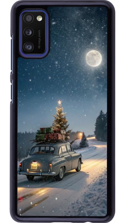 Samsung Galaxy A41 Case Hülle - Christmas 25 Car with Tree Xmas