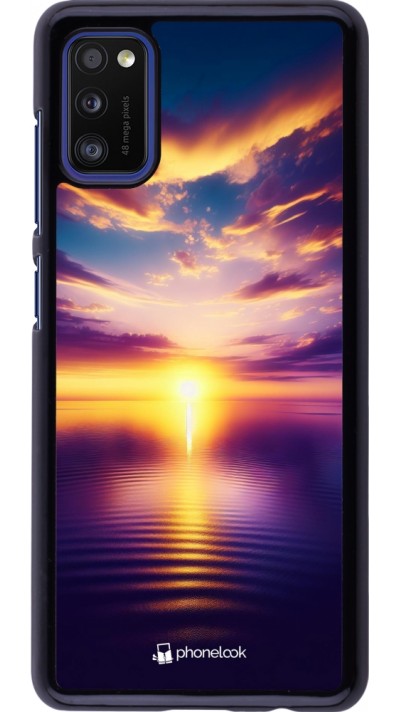 Samsung Galaxy A41 Case Hülle - Sonnenuntergang gelb violett