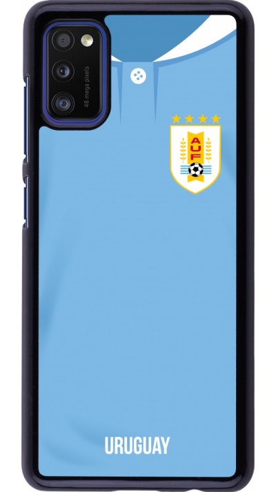 Samsung Galaxy A41 Case Hülle - Uruguay 2022 personalisierbares Fussballtrikot